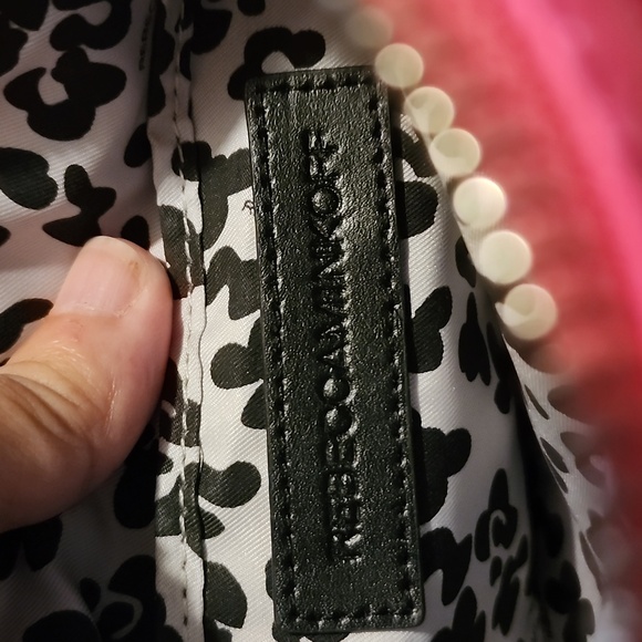 Rebecca Minkoff Bright Pink Leather Purse. 28 Long, 9x6 Body. Excellent Used. - Picture 7 of 8